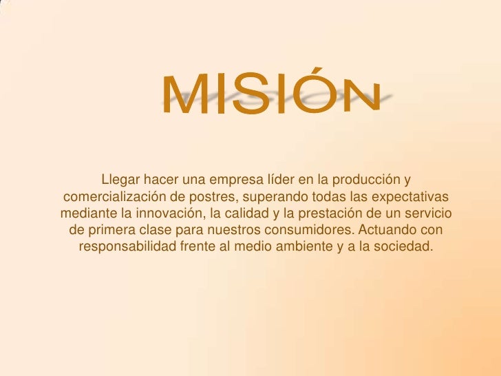 Empresa de postres