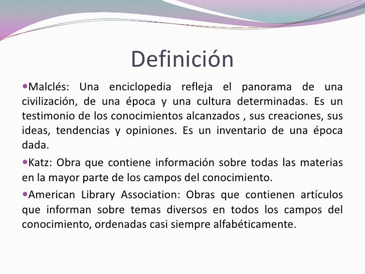 Que Es Una Enciclopedia Definicion Para Niños