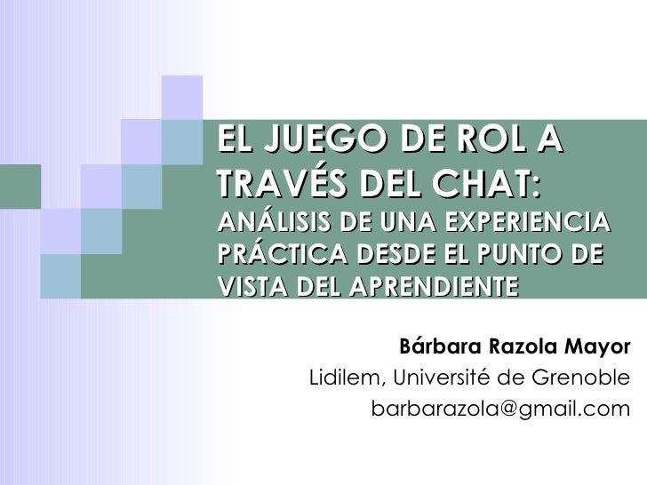 JUEGO DE CHAT juego de chat: