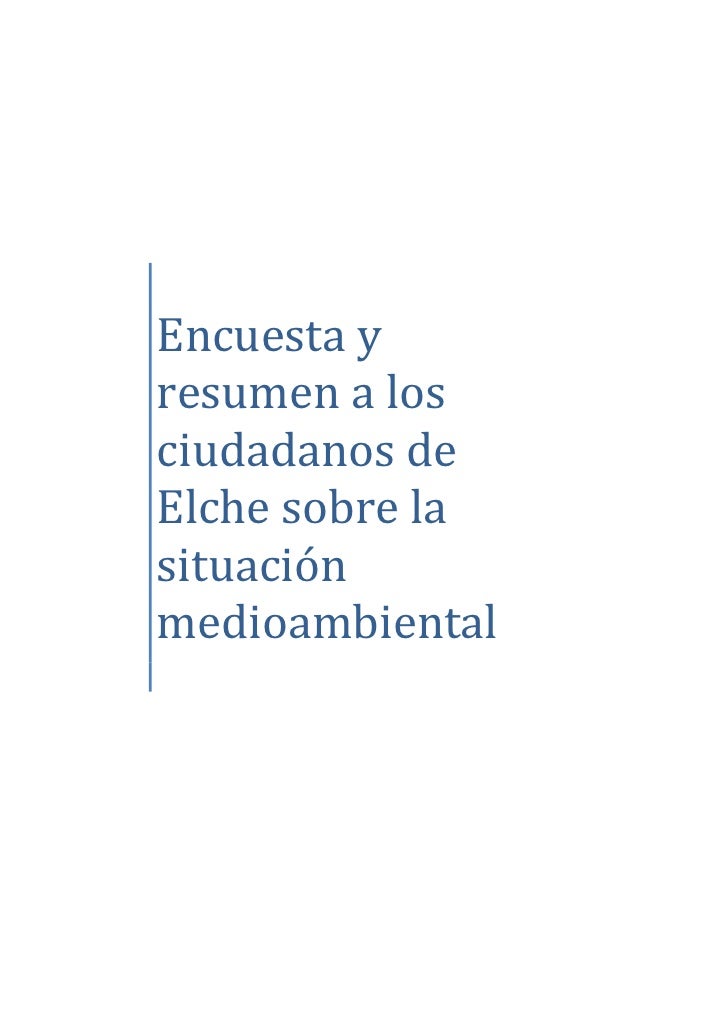 ENCUESTA SOBRE LA BASURA encuesta sobre la basura: