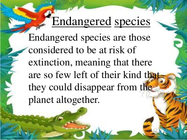 Resultado de imagen de endangered animals