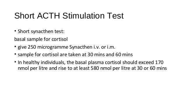 acth stimulation test endocrine emergencies acth stimulation test endocrine emergencies