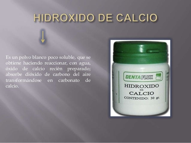 Endodoncia hidroxido de calcio