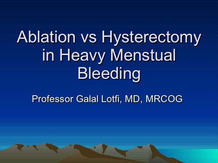 Endometrial Ablation