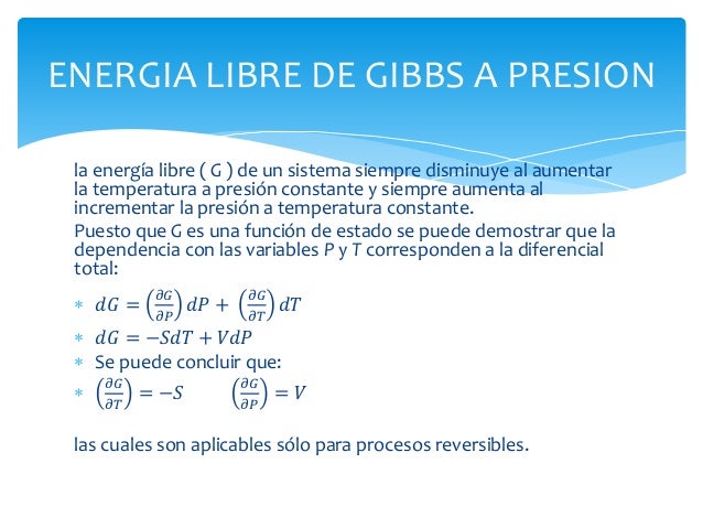Energia libre de gibbs