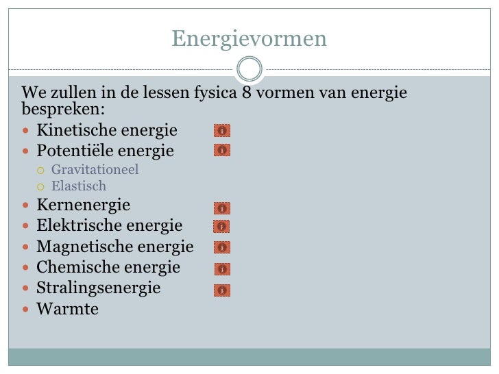Energiebronnen En Energievormen