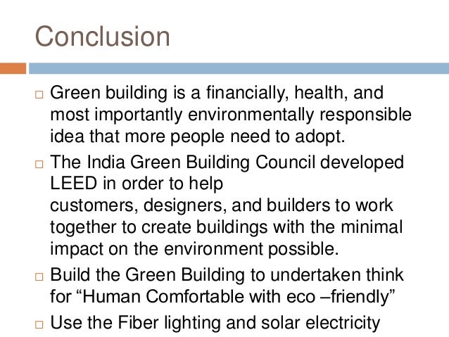 Conclusion Of Eco Friendly Building Materials Conclusion Of Eco Friendly Building Materials