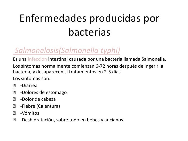 ENFERMEDADES DE LAS BACTERIAS enfermedades de las bacterias: