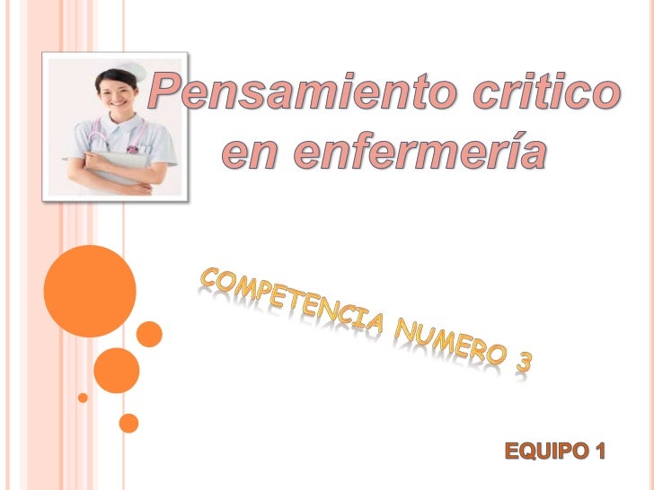 pensamiento critico y paradigmas en enfermeria