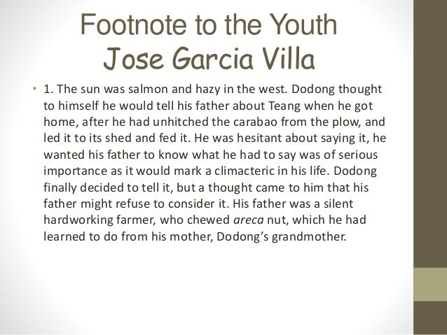 fence by jose garcia villa View 1lit1 - the fence from sba acctng at holy angel university the fence jose garcia villa they should have stood apart, away from each other, those two nipa houses there should have been a lofty. fence by jose garcia villa View 1lit1 - the fence from sba acctng at holy angel university the fence jose garcia villa they should have stood apart, away from each other, those two nipa houses there should have been a lofty.