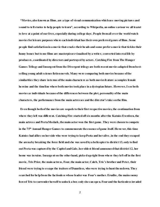 College Essay Paper Format What S Better Movies Or Books A Vivid Sample Essay How To Write An Essay Proposal Example also Health Essay Writing Movies Essay Essays Types Of Movies My Country Sri Lanka Essay English