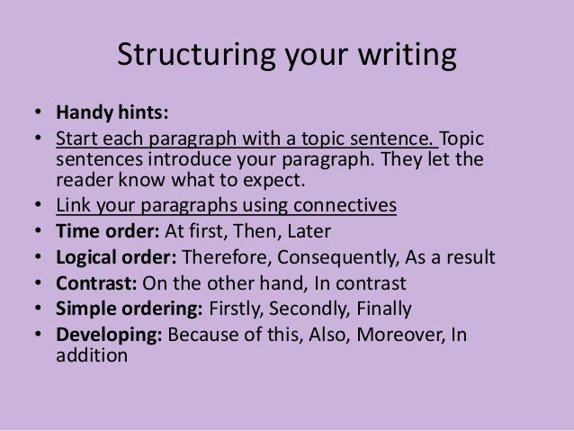 Sentence openers image