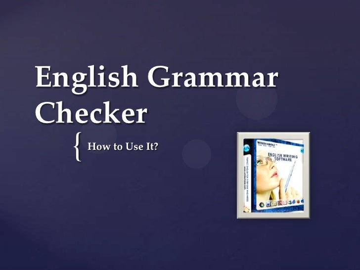 English grammar checker