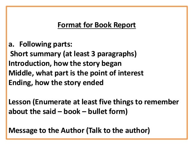 Book Reports