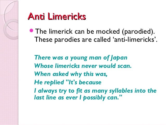 How to Write a Limerick How to Write a Limerick