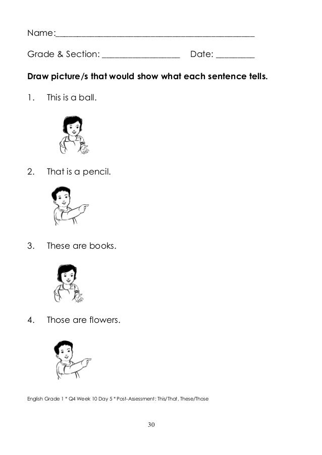 K TO 12 GRADE 1 LEARNING MATERIAL IN ENGLISH (Q3-Q4)