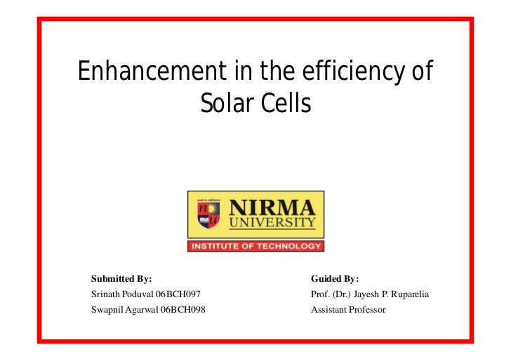 Phd Thesis Solar Cell