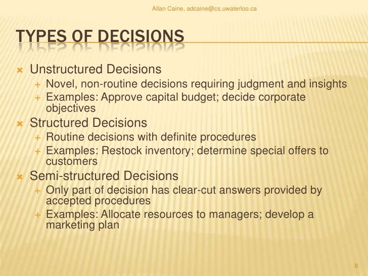 Enhancing Decision Making