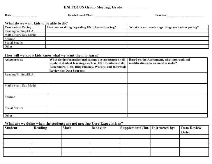 focus report template eni focus meeting template focus report template eni focus meeting template