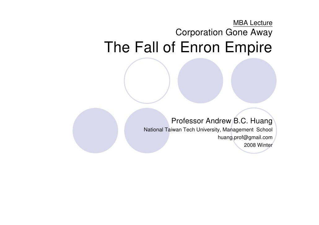Enron case study harvard