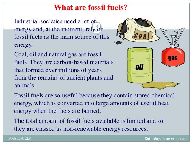 Fuels Derived From Natural Resources Fuels Derived From Natural Resources