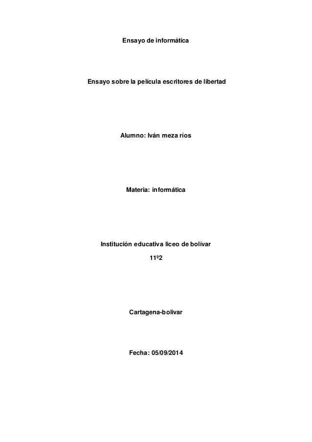 LIBERTAD ENSAYO libertad ensayo: