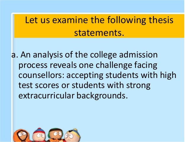 college succeeding students and thesis statement
