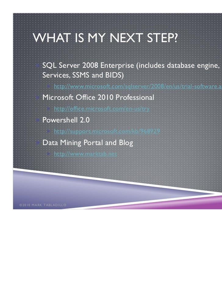 Enterprise Data Mining for SQL Server Professionals 20110319