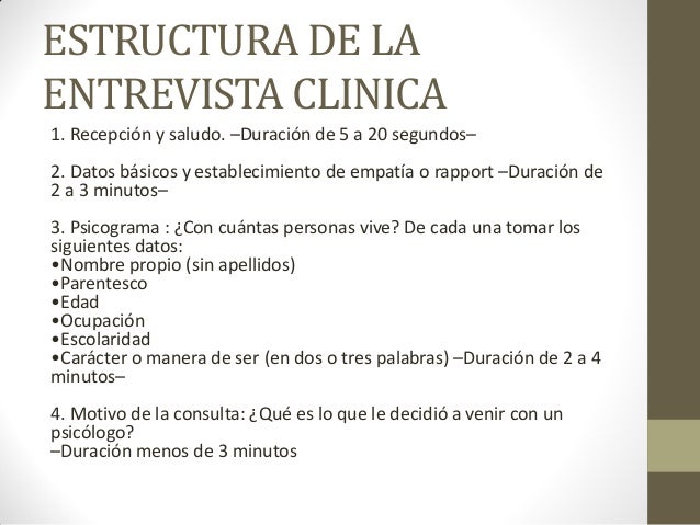 Entrevista clínica en la evaluación psicológica
