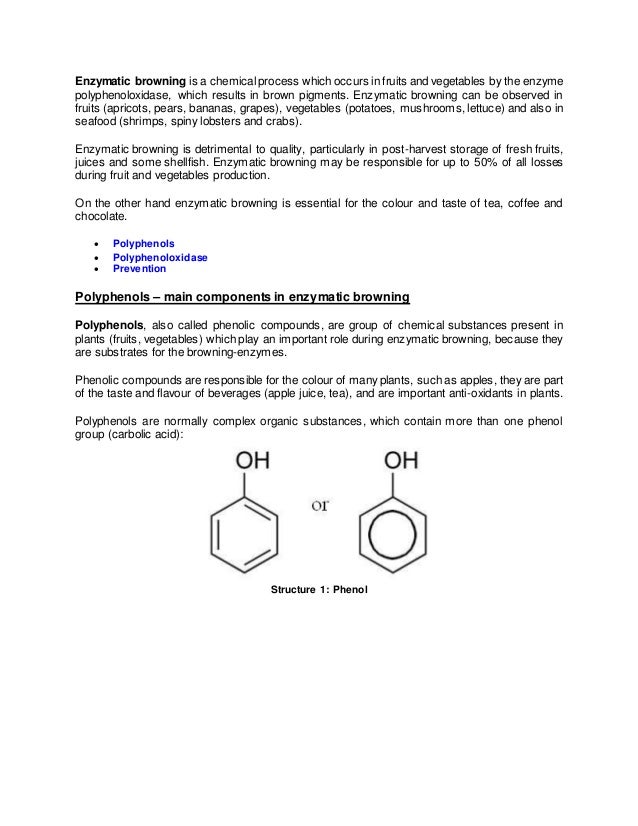 Enzymatic browning