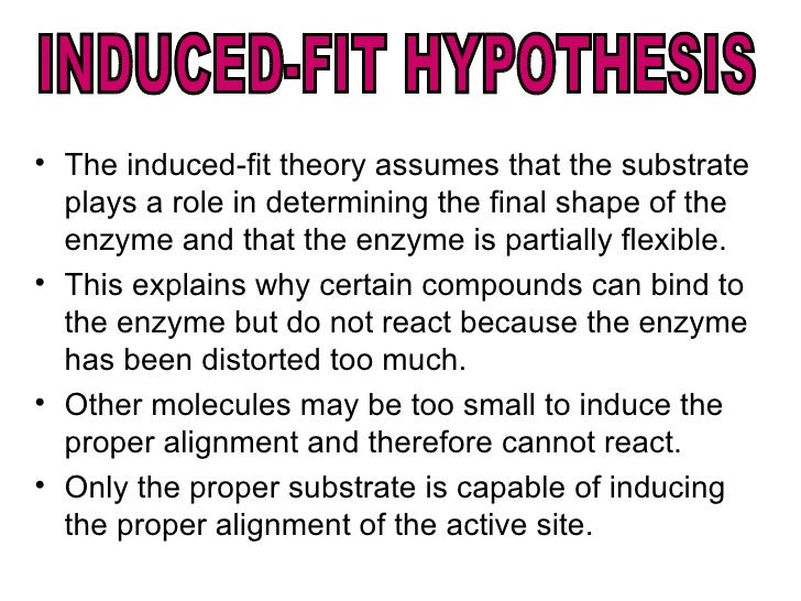 induced fit model of enzyme action pdf