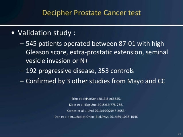 Personalized medicine in prostate cancer care