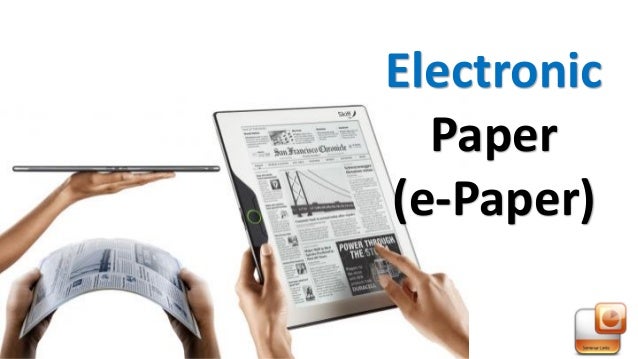 E paper technology