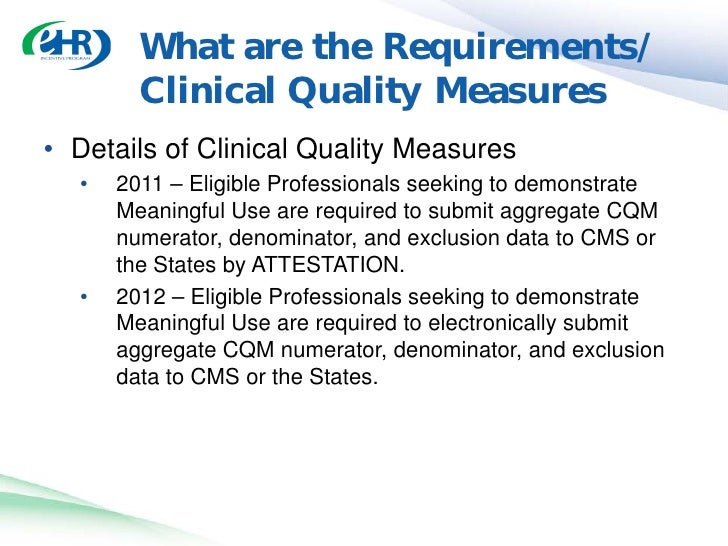 Medicaid Ehr Incentive Program Requirements
