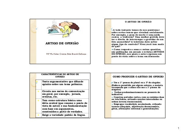 Temas para artigos de opiniao