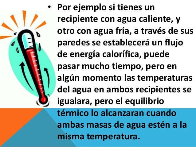 Resultado de imagen para equilibrio termico