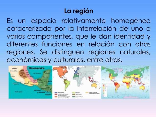 Categorias del espacio geográfico