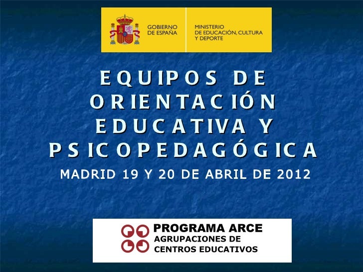 EQUIPO DE ORIENTACION EDUCATIVA Y PSICOPEDAGOGICA equipo de orientacion educativa y psicopedagogica: