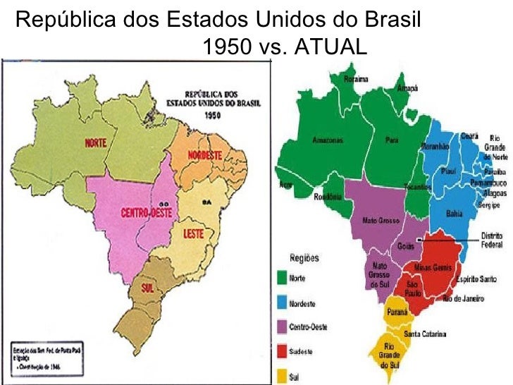 Regionalizações do Brasil até 1970