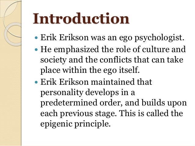 describe erik erikson s theory of psychosocial development essay Check out our top free essays on psychosocial development -erik erikson’s theory of development-freud’s was child and adolescent development essay. describe erik erikson s theory of psychosocial development essay Check out our top free essays on psychosocial development -erik erikson’s theory of development-freud’s was child and adolescent development essay.
