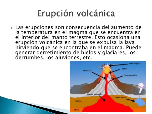 Erupciones volcánicas terrestres y marinas