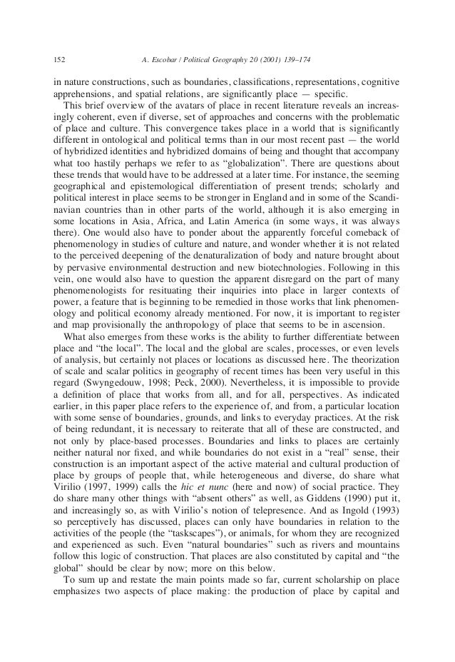 spatial essay
