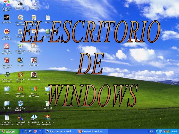 WINDOWS ESCRITORIO windows escritorio: