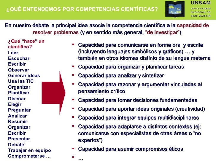 Competencias en la enseñanza de las Ciencias Experimentales, Buenos A…