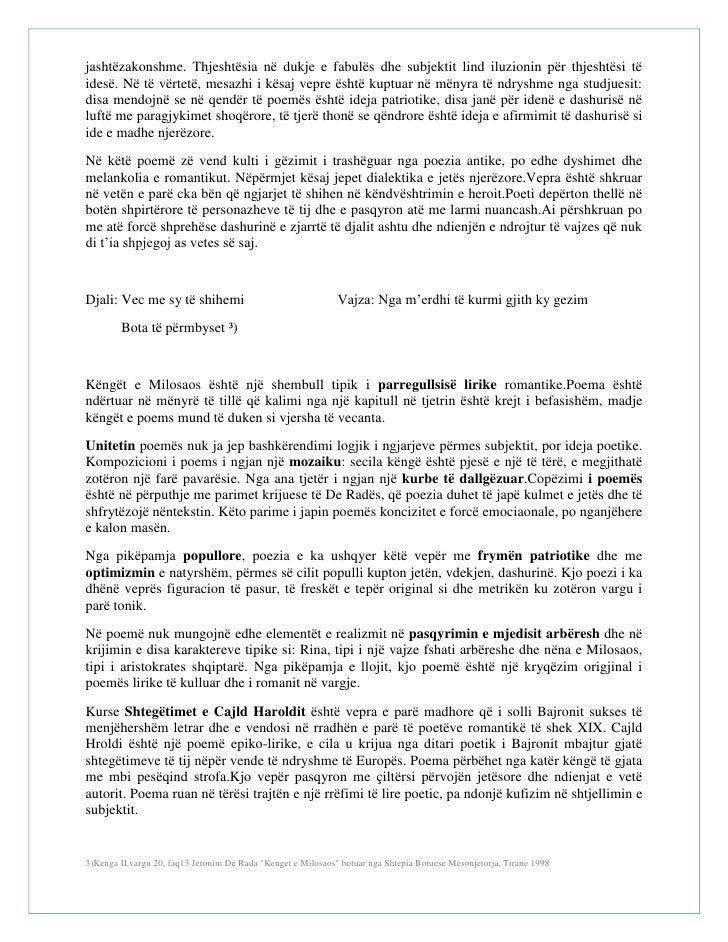 Jeronim de rada kenget e milosaos kenga e pare e