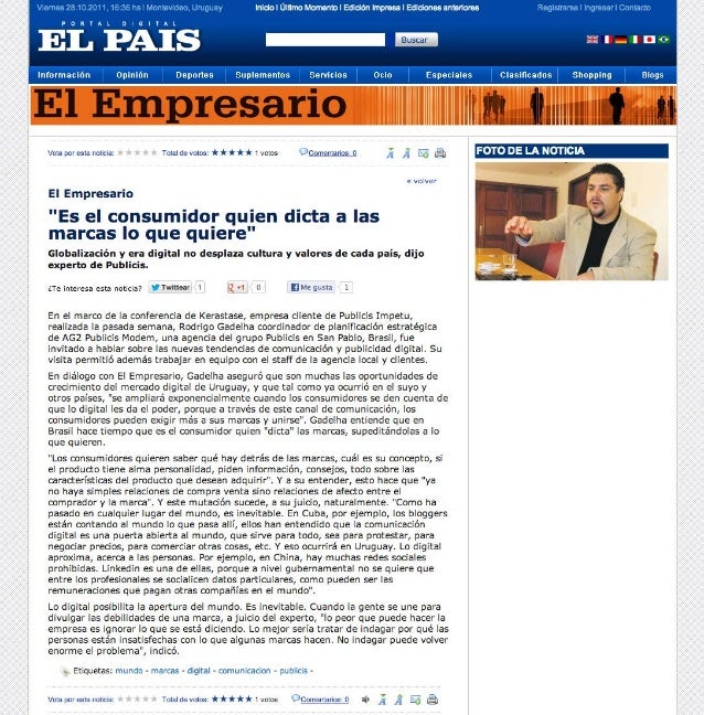 DIARIO EL PAIS URUGUAYO diario el pais uruguayo: