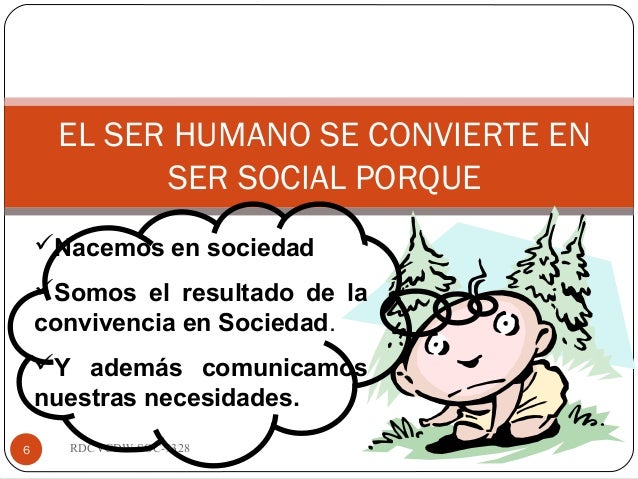 Es el ser humano un ser social