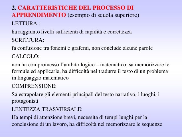 Relazione Esempi Di Pdp Già Compilato Scuola Primaria