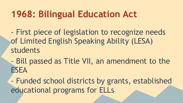 Bilingual Education Act