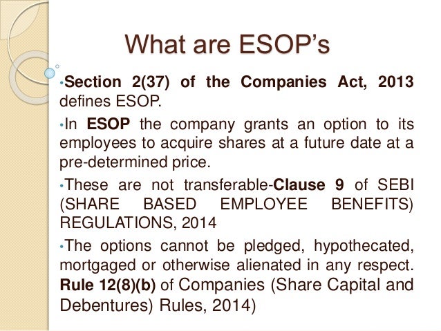 Employee stock options ppt